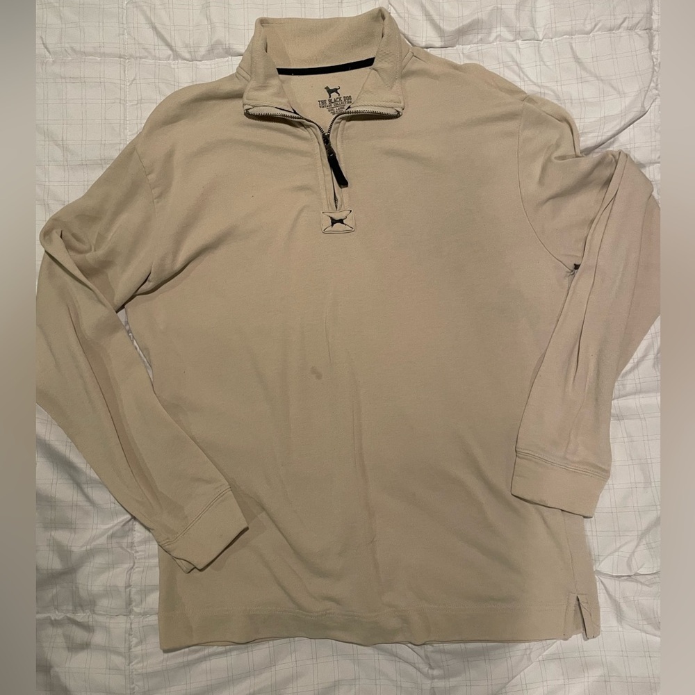 The Black Dog quarter zip. The vintage Collection. Large.